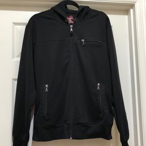 Express Hooded Black Jacket Size L